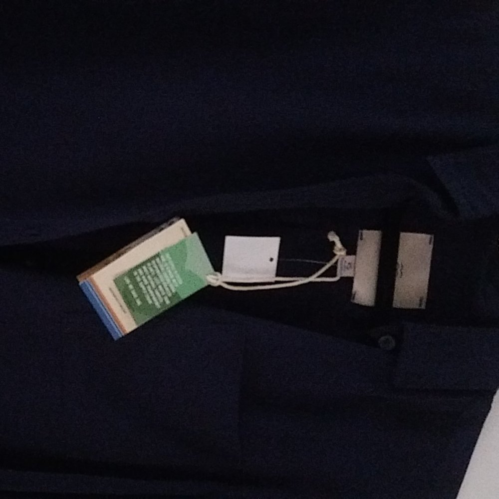 CASA CABANA Navy Blue Shirt with tags. Long sleeve or convert to 3/4 sleeve. - Picture 4 of 13